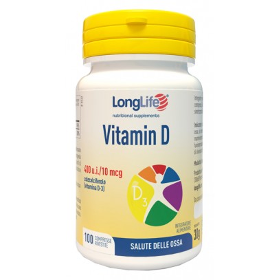 LONGLIFE VIT D3 400UI 100CPR