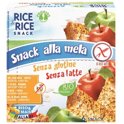 R&R SNACK RISO MELA 6X21G