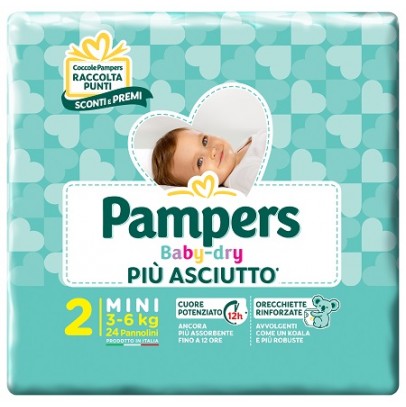 PAMPERS BABY DRY DOWNCOUNT MIN