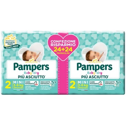 PAMPERS BABY DRYDUO DWCT MIN48