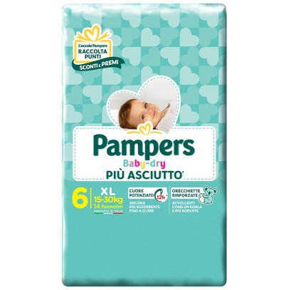 PAMPERS BABY DRY DWCT XL 14PZ